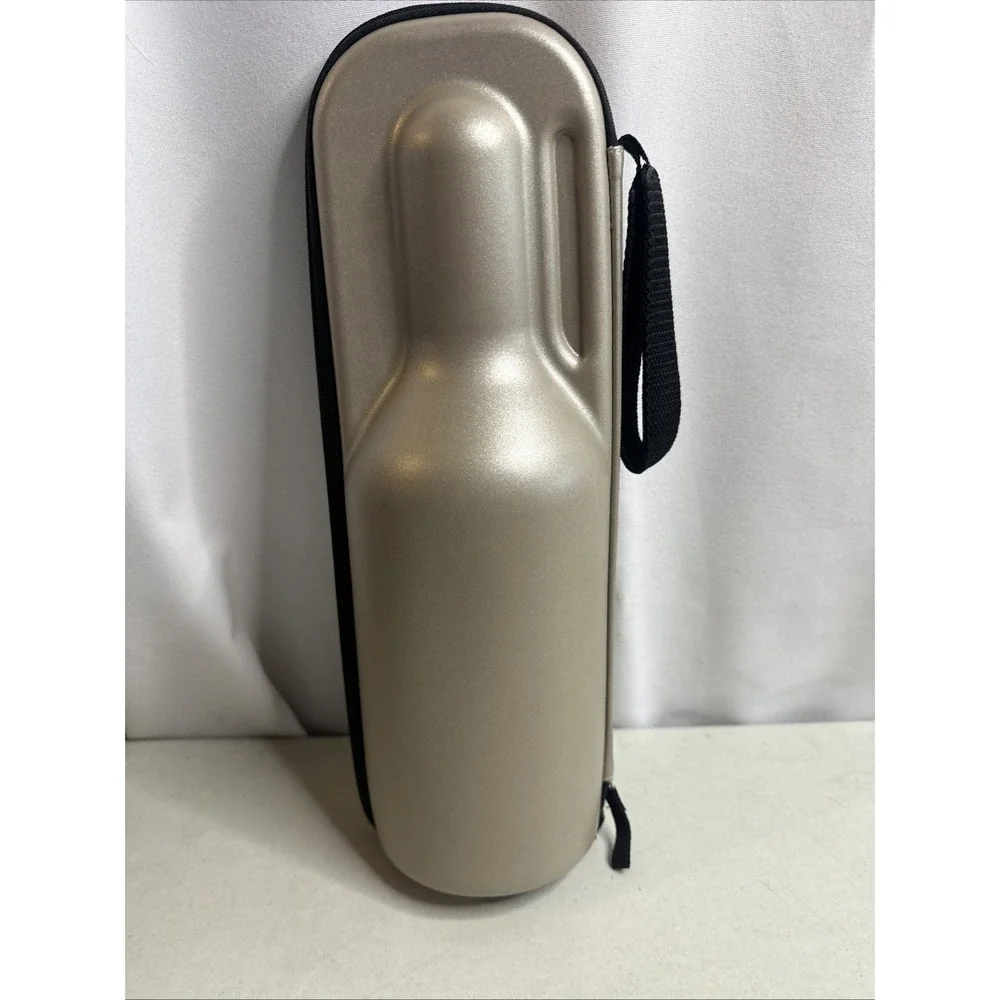 NO BOX:NEW Rabbit Wine Trek Holder Gold Black Keeps Your Wine Chilled On-The-GO